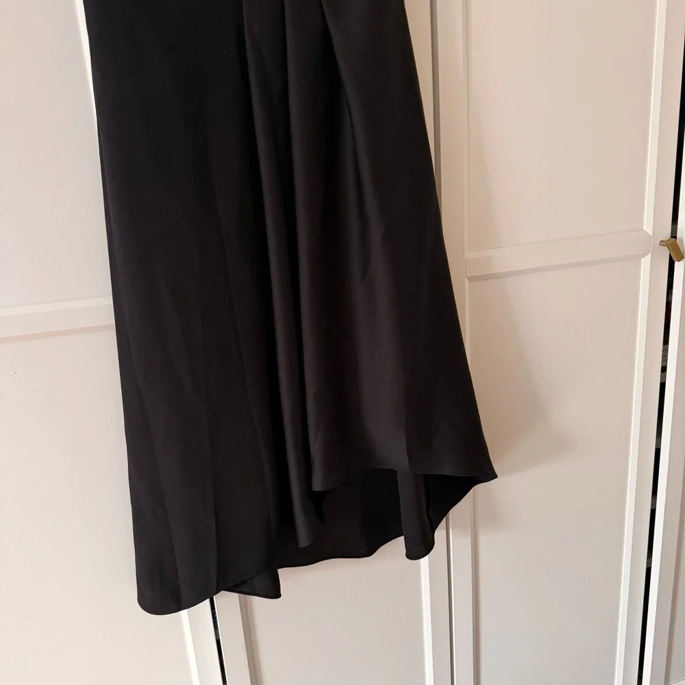 Banana Republic women's Banana Black Asymmetrical‎ Dress Womens 10 NEW